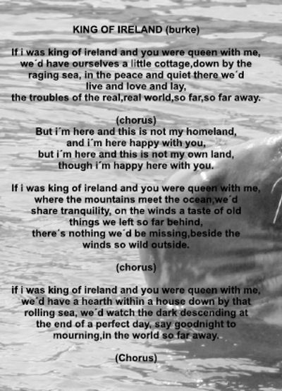 Text King Of Ireland by The Krusty Moors