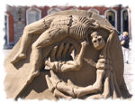 Sandkunst auf Dublin Castle 2005