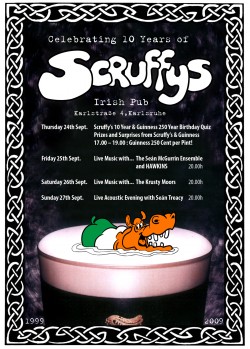 10 Jahre Scruffys Irish Pub 10 Jahre Scruffys Irish Pub